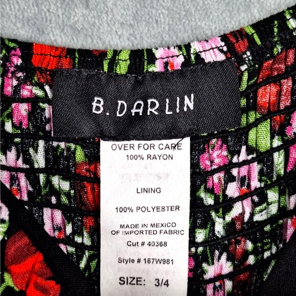 Womens Dress 3/4 Babydoll Y2K Milkmaid Romantic Floral Spring Bloomcore Feminine - Picture 2 of 7